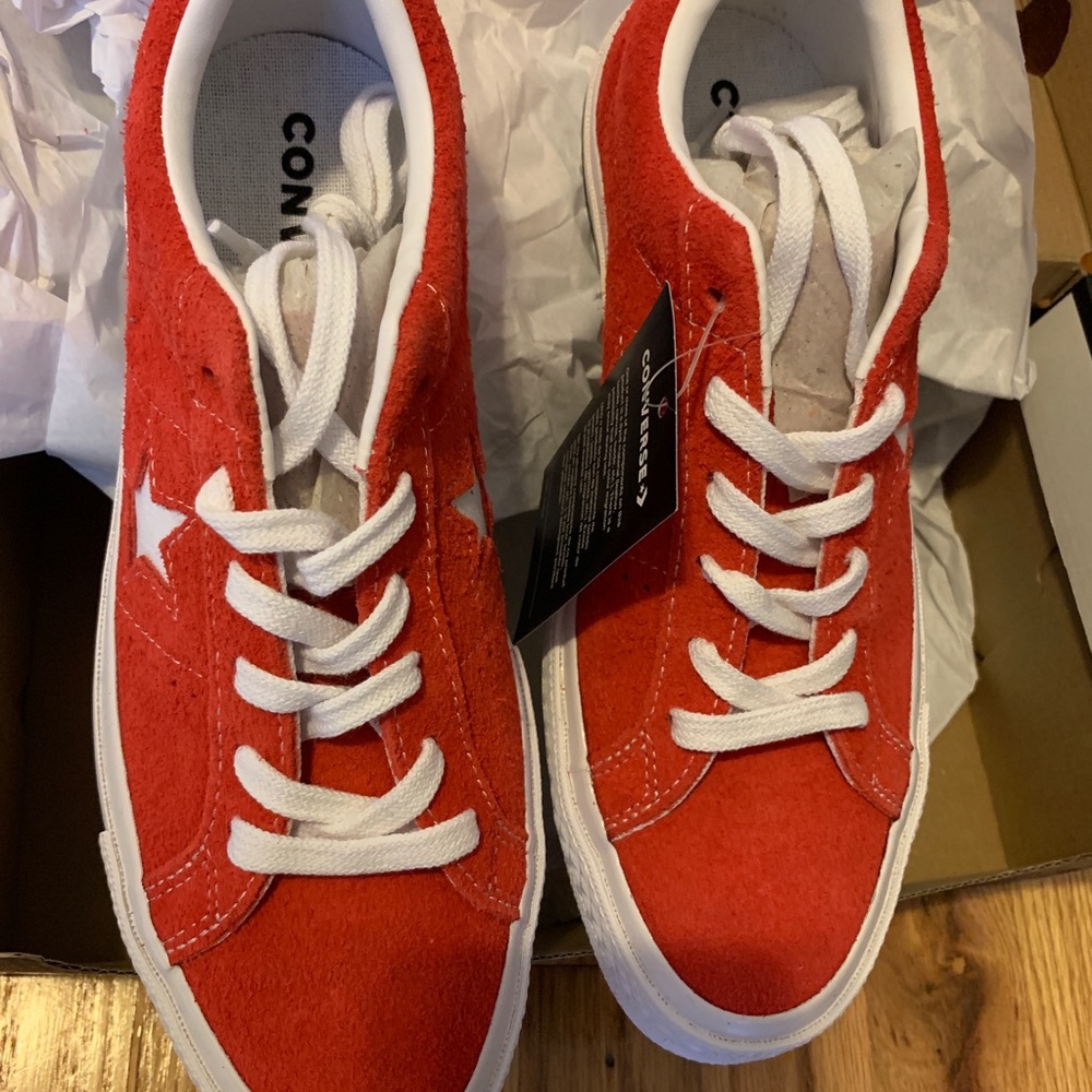 NWT red converse sneakers